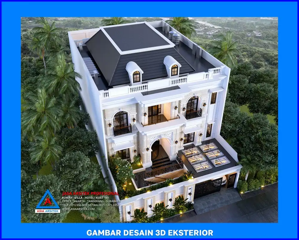 tampak atas oleh Jasa Desain Rumah di Mekarjaya Depok, jasa arsitek rumah depok, jasa desain rumah depok, jasa gambar rumah depok