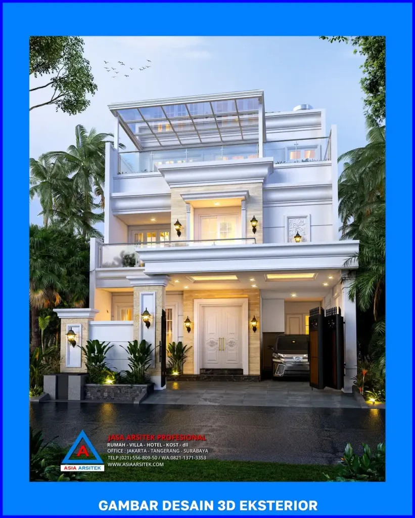 fasad oleh Jasa Desain Rumah di Mekarsari Depok, jasa arsitek rumah depok, jasa desain rumah depok, jasa gambar rumah depok