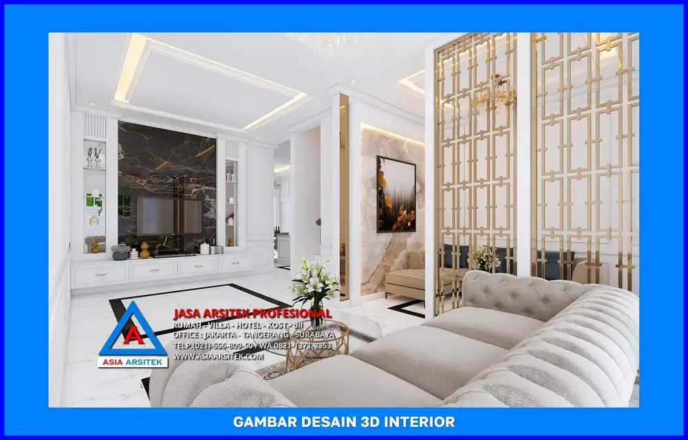 ruang keluarga oleh Jasa Desain Rumah di Mekarsari Depok, jasa arsitek rumah depok, jasa desain rumah depok, jasa gambar rumah depok