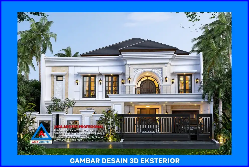 tampak depan oleh Jasa Desain Rumah di Pangkalan Jati Depok, jasa arsitek rumah depok, jasa desain rumah depok, jasa gambar rumah depok