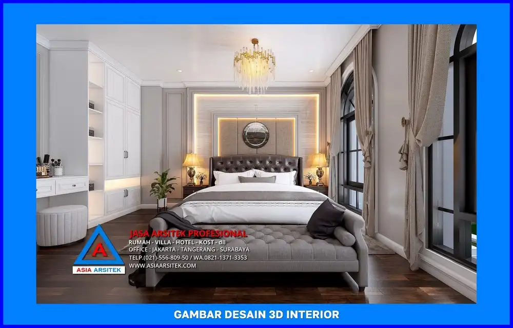 kamar tidur oleh Jasa Desain Rumah di Pangkalan Jati Depok, jasa arsitek rumah depok, jasa desain rumah depok, jasa gambar rumah depok