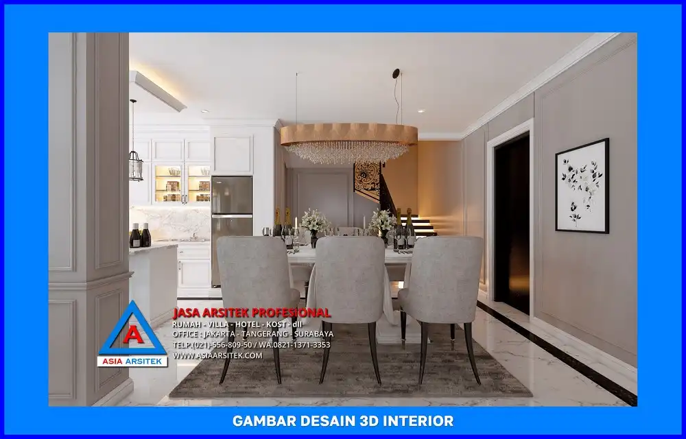 ruang makan oleh Jasa Desain Rumah di Pangkalan Jati Depok, jasa arsitek rumah depok, jasa desain rumah depok, jasa gambar rumah depok