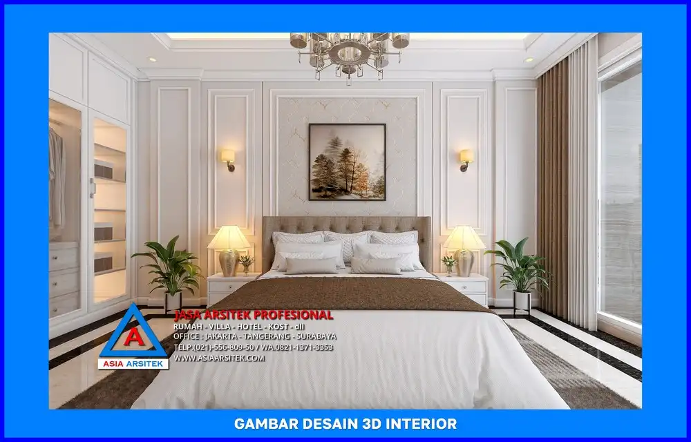 kamar oleh Jasa Desain Rumah di Pasir Gunung Selatan Depok, jasa arsitek rumah depok, jasa desain rumah depok, jasa gambar rumah depok