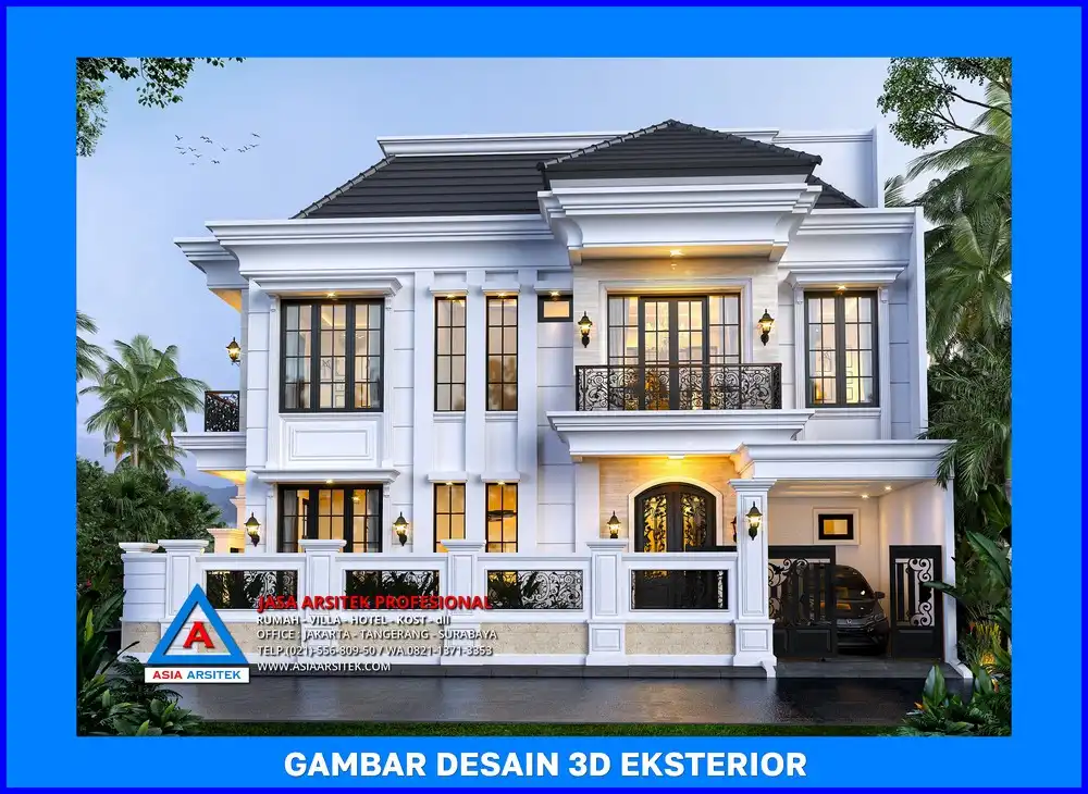 tampak depan oleh Jasa Desain Rumah di Pasir Putih Depok, jasa arsitek rumah depok, jasa desain rumah depok, jasa gambar rumah depok