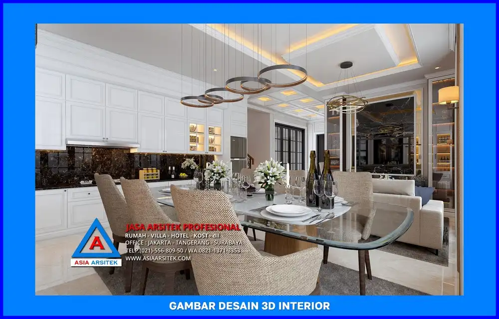 ruang makan oleh Jasa Desain Rumah di Pasir Putih Depok, jasa arsitek rumah depok, jasa desain rumah depok, jasa gambar rumah depok
