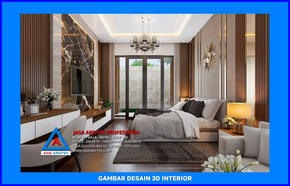 kamar tidur oleh Jasa Desain Rumah di Pondok Cina Depok, jasa arsitek rumah depok, jasa desain rumah depok, jasa gambar rumah depok