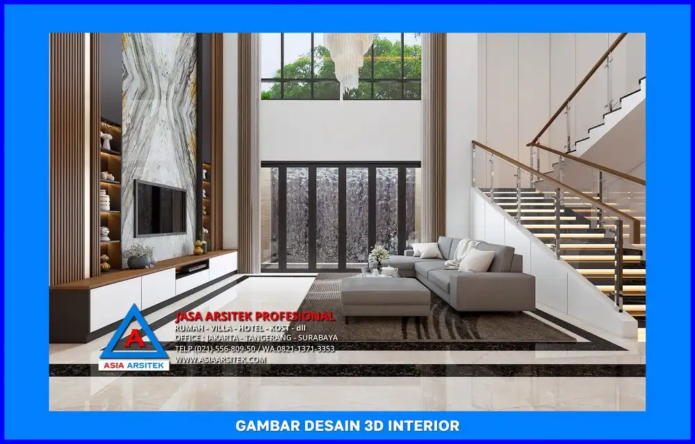 ruang keluarga oleh Jasa Desain Rumah di Pondok Cina Depok, jasa arsitek rumah depok, jasa desain rumah depok, jasa gambar rumah depok