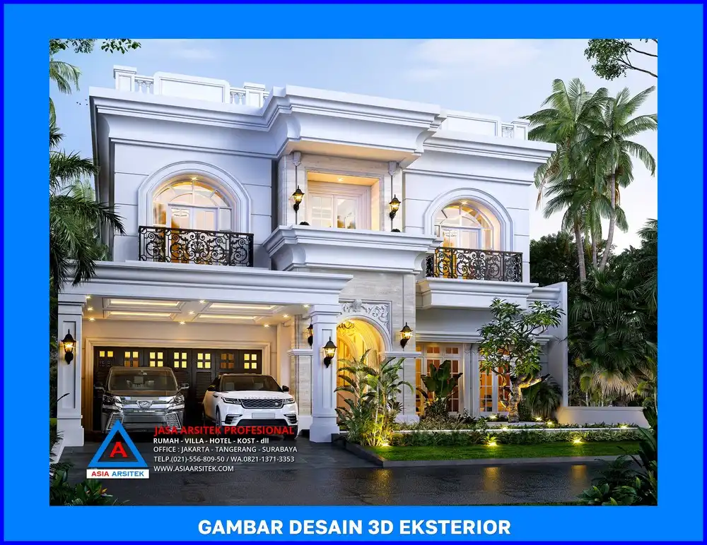 tampak depan oleh Jasa Desain Rumah di Pondok Jaya Depok, jasa arsitek rumah depok, jasa desain rumah depok, jasa gambar rumah depok