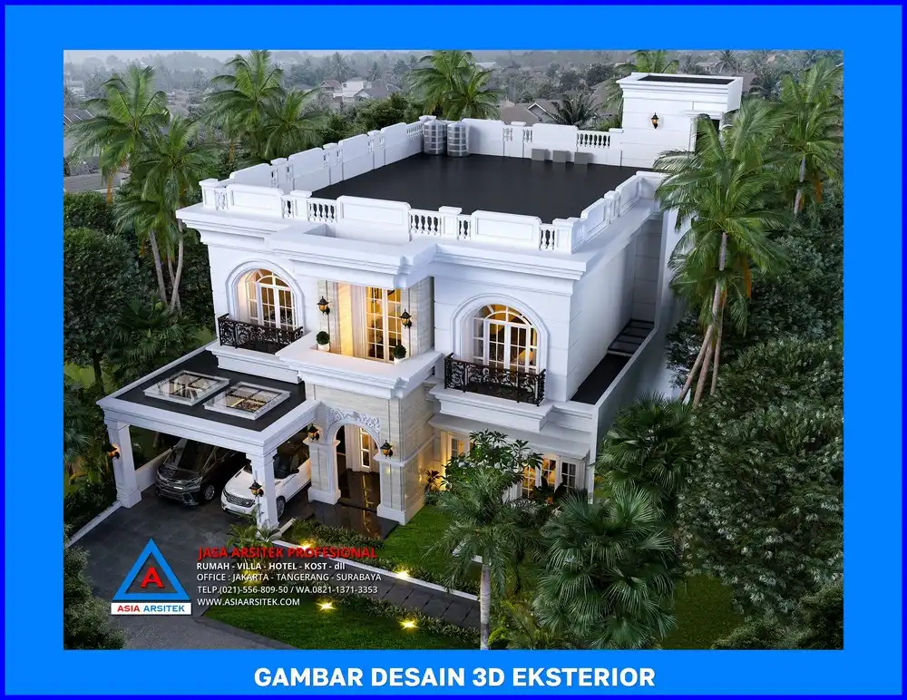 tampak atas oleh Jasa Desain Rumah di Pondok Jaya Depok, jasa arsitek rumah depok, jasa desain rumah depok, jasa gambar rumah depok