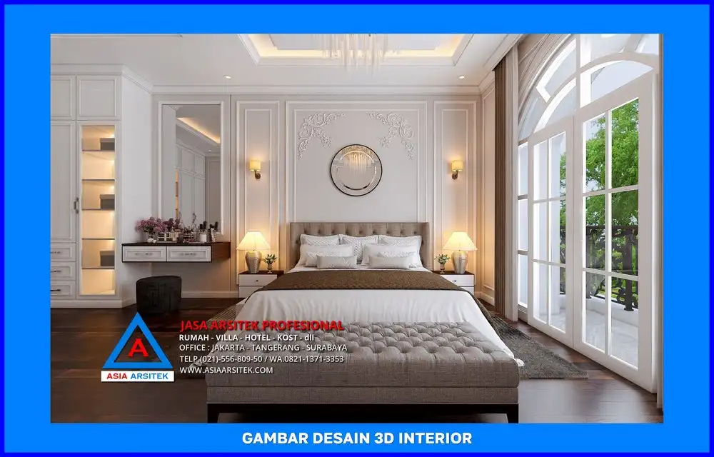 kamar tidur oleh Jasa Desain Rumah di Pondok Jaya Depok, jasa arsitek rumah depok, jasa desain rumah depok, jasa gambar rumah depok