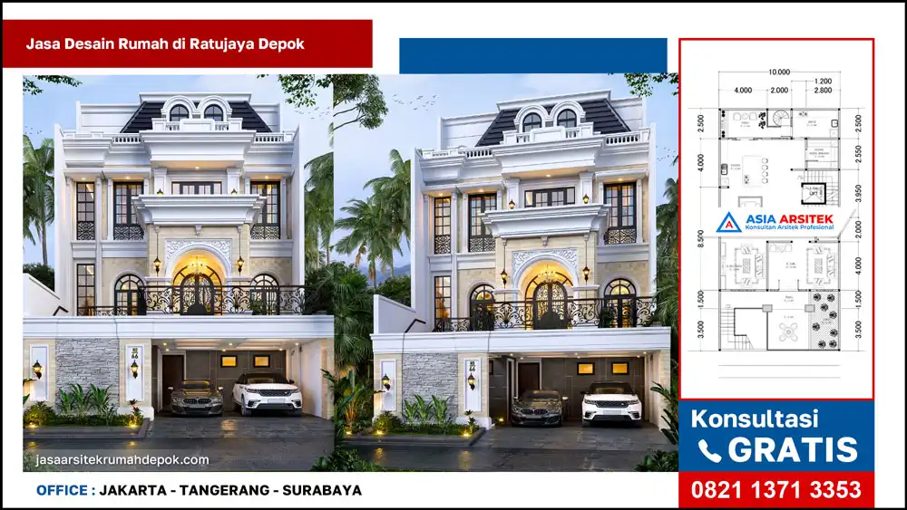 cover oleh Jasa Desain Rumah di Ratujaya Depok, jasa arsitek rumah depok, jasa desain rumah depok, jasa gambar rumah depok