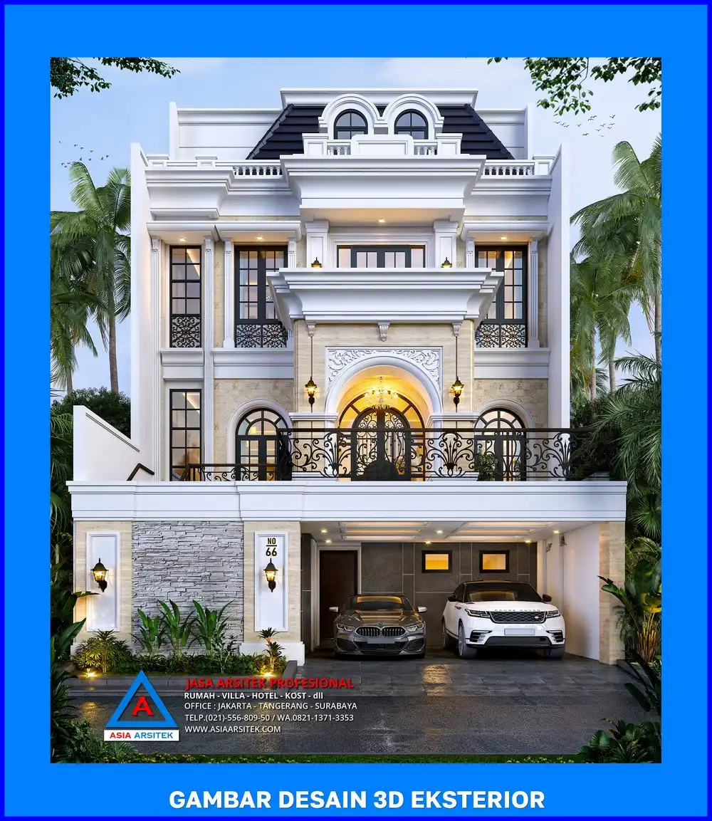 tampak depan oleh Jasa Desain Rumah di Ratujaya Depok, jasa arsitek rumah depok, jasa desain rumah depok, jasa gambar rumah depok