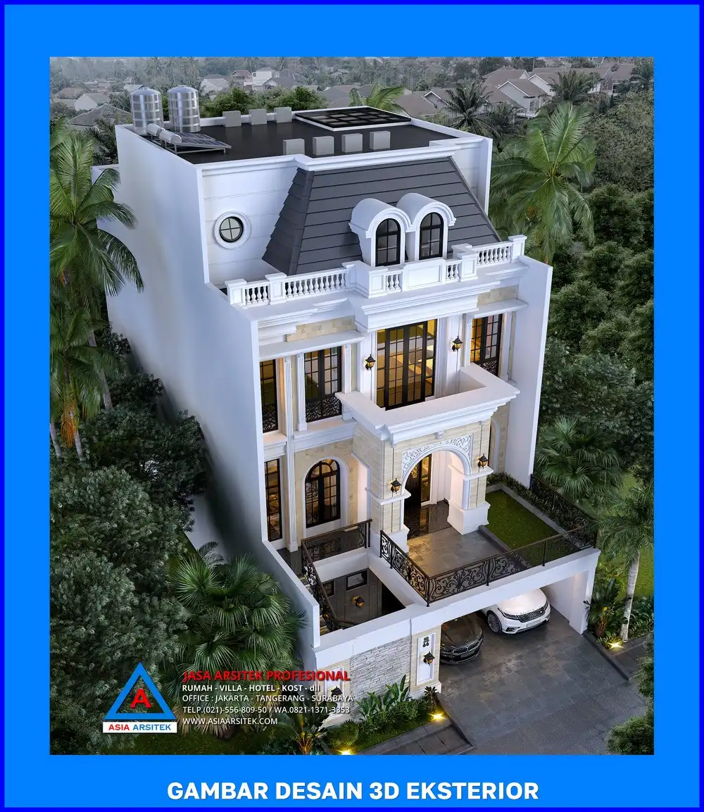 tampak atas oleh Jasa Desain Rumah di Ratujaya Depok, jasa arsitek rumah depok, jasa desain rumah depok, jasa gambar rumah depok