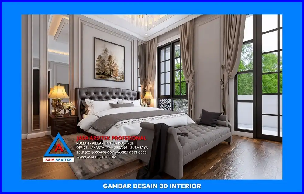 kamar oleh Jasa Desain Rumah di Ratujaya Depok, jasa arsitek rumah depok, jasa desain rumah depok, jasa gambar rumah depok