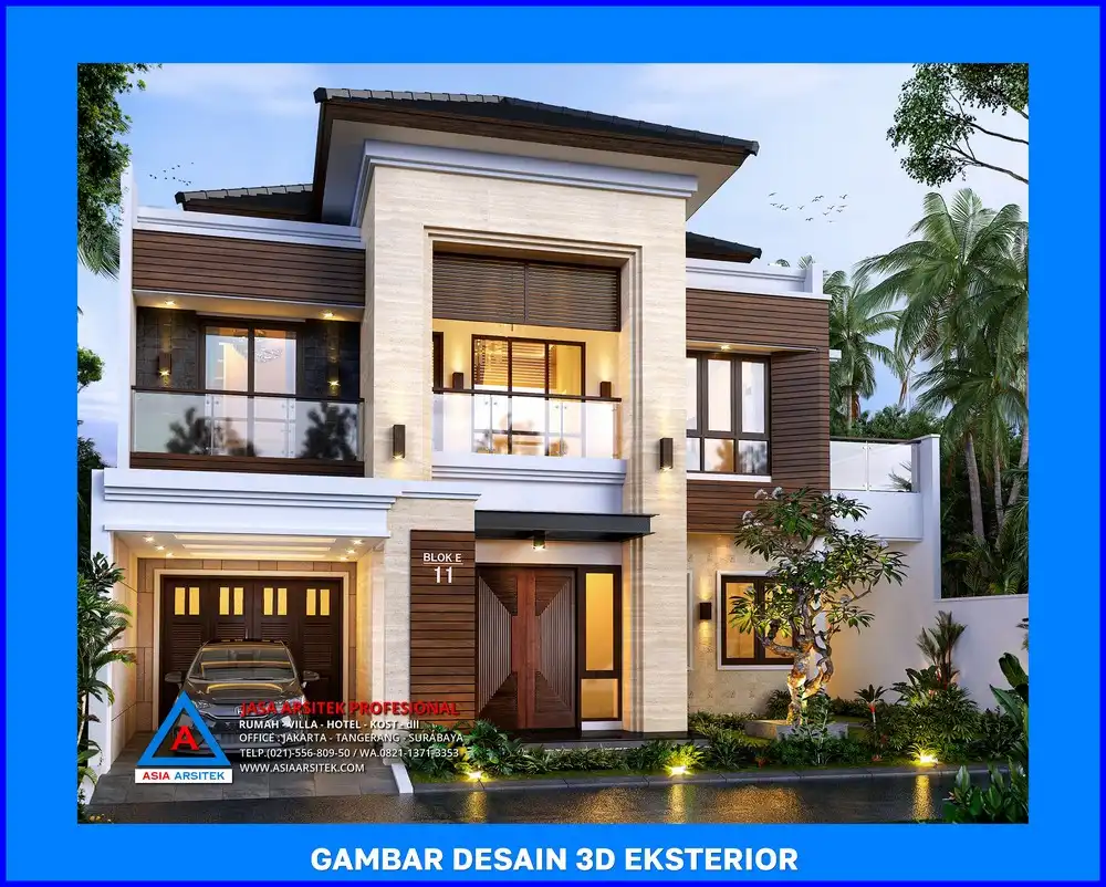 tampak depan rumah oleh Jasa Desain Rumah di Sawangan Depok, jasa arsitek rumah depok, jasa desain rumah depok, jasa gambar rumah depok