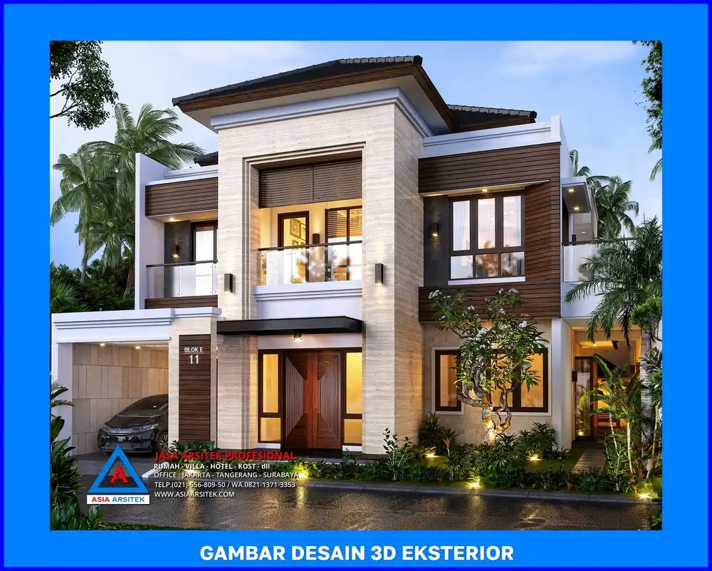fasad oleh Jasa Desain Rumah di Sawangan Depok, jasa arsitek rumah depok, jasa desain rumah depok, jasa gambar rumah depok