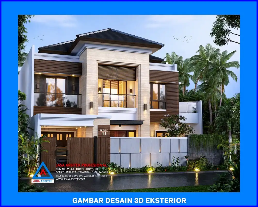 bagian depan rumah oleh Jasa Desain Rumah di Sawangan Depok, jasa arsitek rumah depok, jasa desain rumah depok, jasa gambar rumah depok