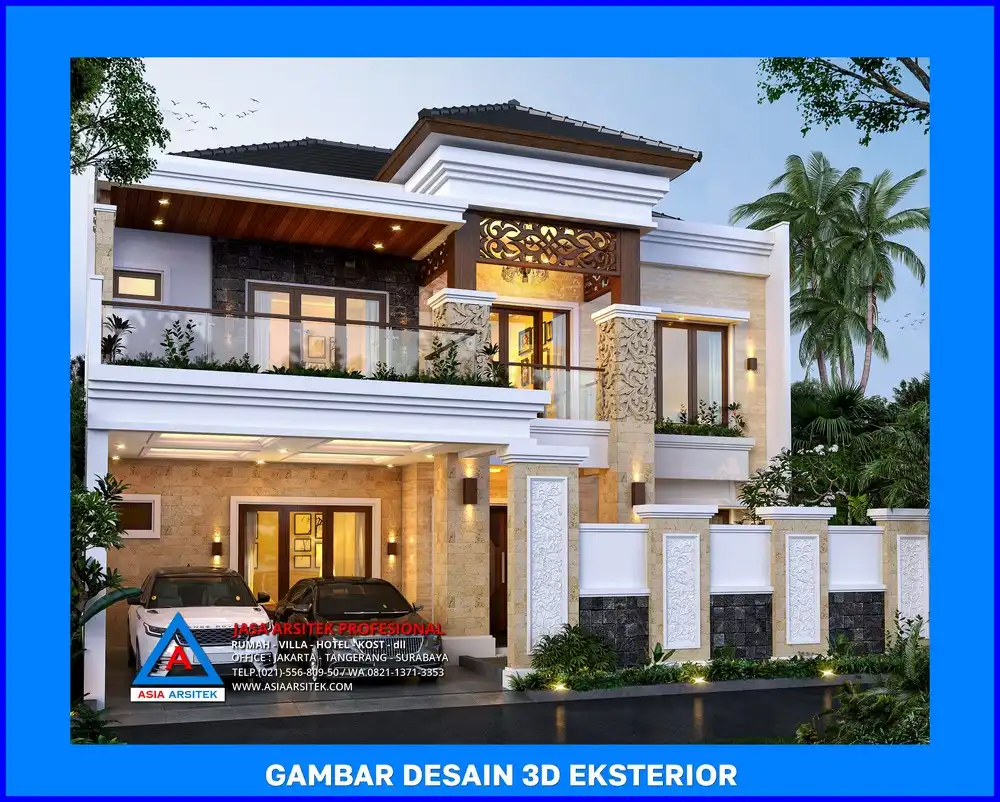 fasad oleh Jasa Desain Rumah di Serua Depok, jasa arsitek rumah depok, jasa desain rumah depok, jasa gambar rumah depok