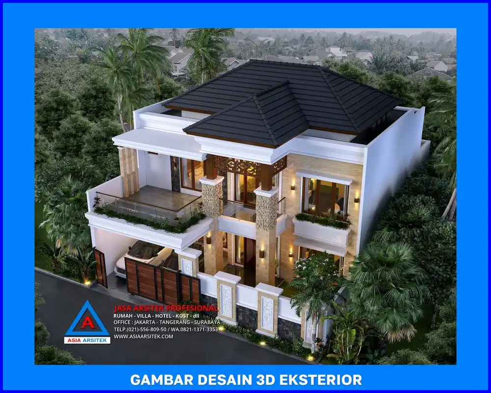 tampak atas oleh Jasa Desain Rumah di Serua Depok, jasa arsitek rumah depok, jasa desain rumah depok, jasa gambar rumah depok