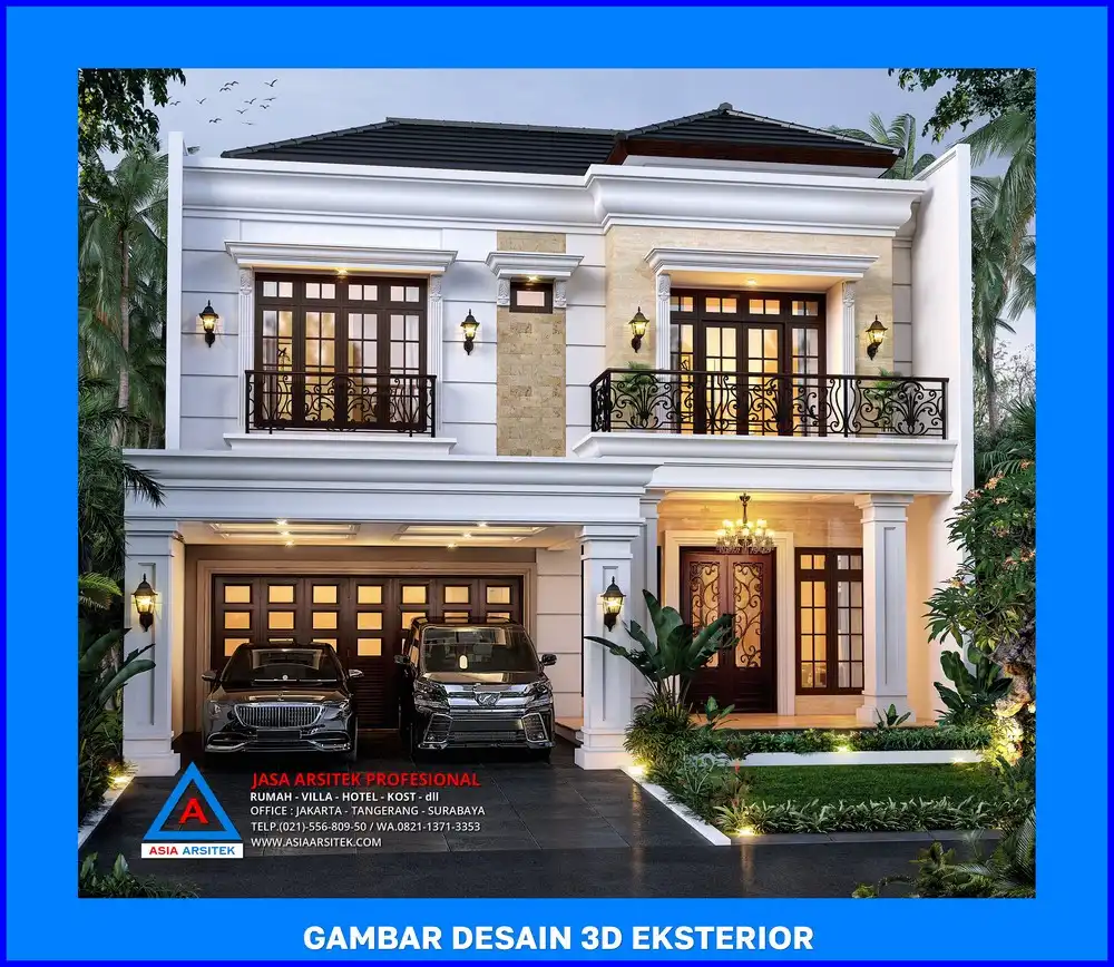 tampak depan oleh Jasa Desain Rumah di Sukamaju Baru Depok, jasa arsitek rumah depok, jasa desain rumah depok, jasa gambar rumah depok