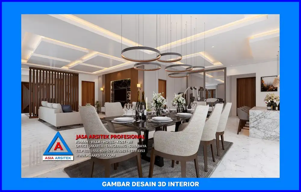 ruang makan oleh Jasa Desain Rumah di Sukmajaya Depok, jasa arsitek rumah depok, jasa desain rumah depok, jasa gambar rumah depok