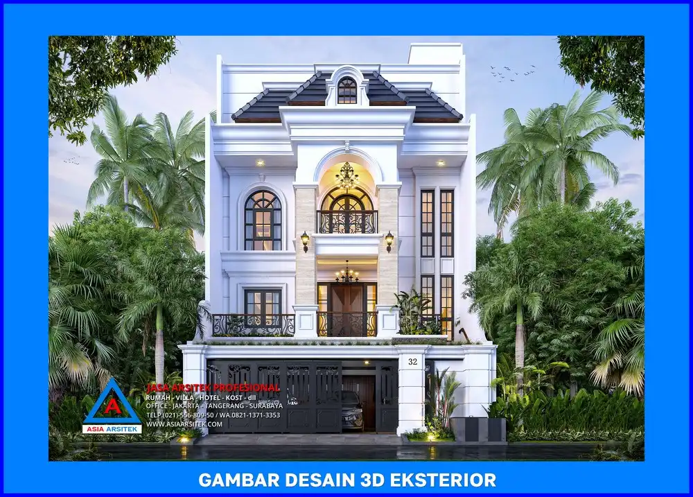 tampak depan oleh Jasa Desain Rumah di Tanah Baru Depok, jasa arsitek rumah depok, jasa desain rumah depok, jasa gambar rumah depok