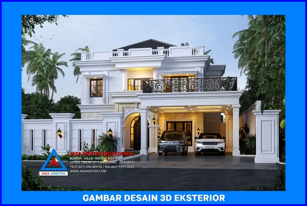 fasad depan oleh Jasa Desain Rumah di Tapos Depok, jasa arsitek rumah depok, jasa desain rumah depok, jasa gambar rumah depok