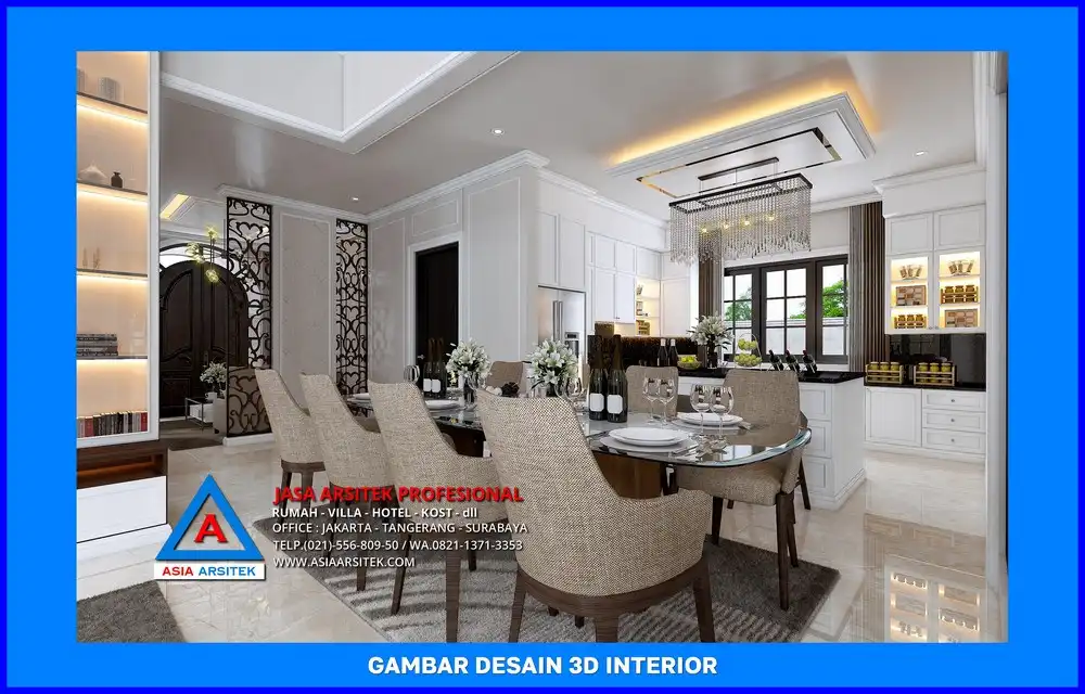 ruang makan oleh Jasa Desain Rumah di Tapos Depok, jasa arsitek rumah depok, jasa desain rumah depok, jasa gambar rumah depok