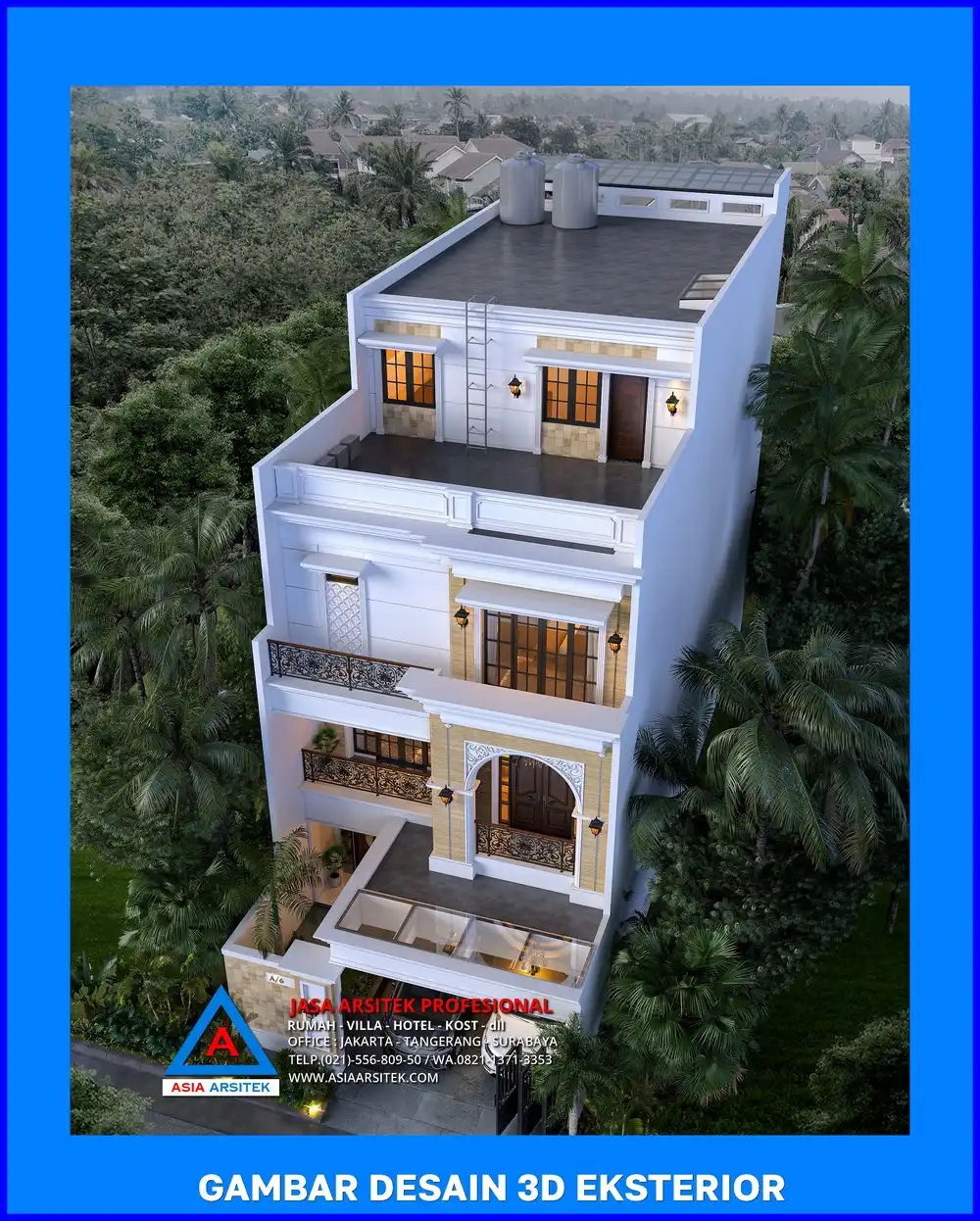 tampak atas oleh Jasa Desain Rumah di Tirtajaya Depok, jasa arsitek rumah depok, jasa desain rumah depok, jasa gambar rumah depok