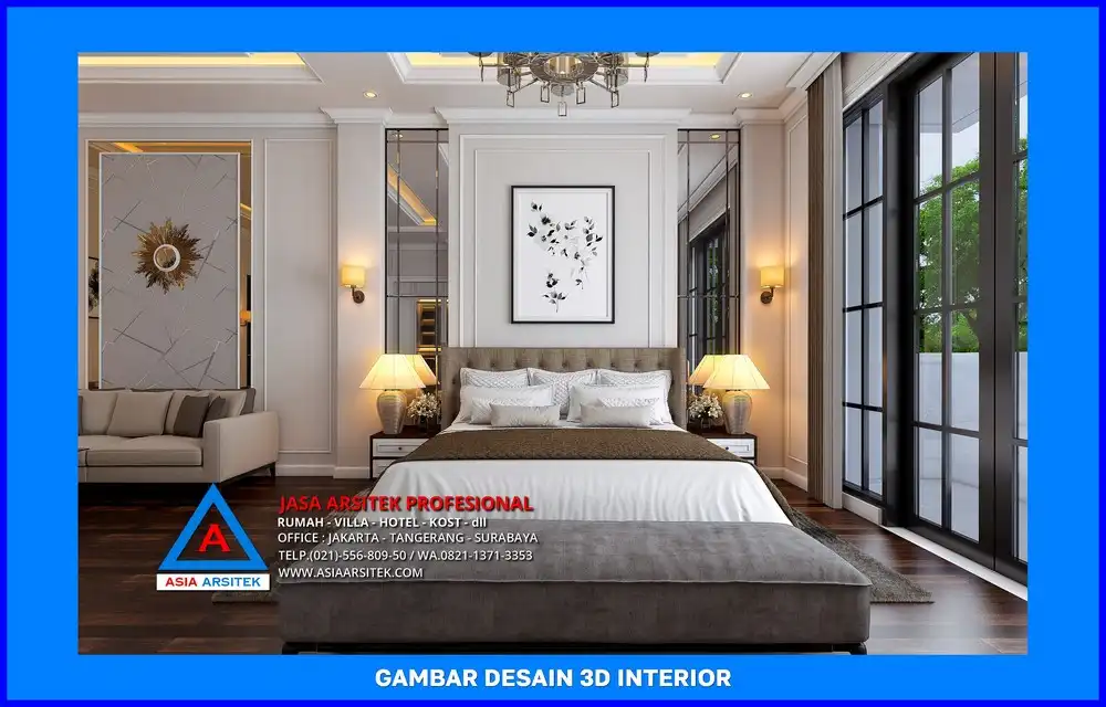 kamar tidur oleh Jasa Desain Rumah di Tirtajaya Depok, jasa arsitek rumah depok, jasa desain rumah depok, jasa gambar rumah depok