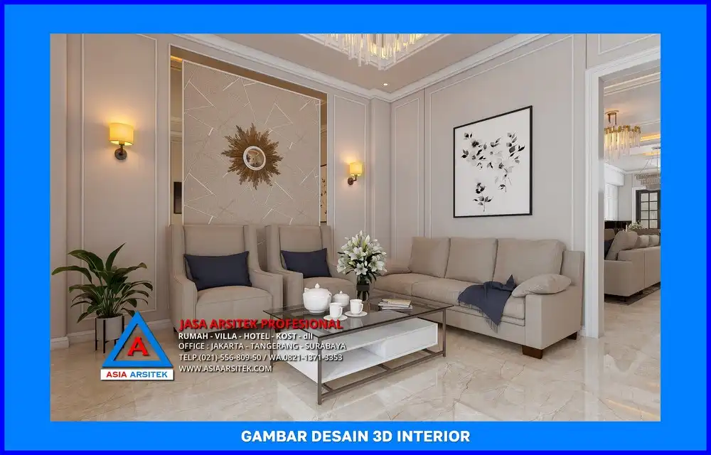 ruang tamu oleh Jasa Desain Rumah di Tirtajaya Depok, jasa arsitek rumah depok, jasa desain rumah depok, jasa gambar rumah depok