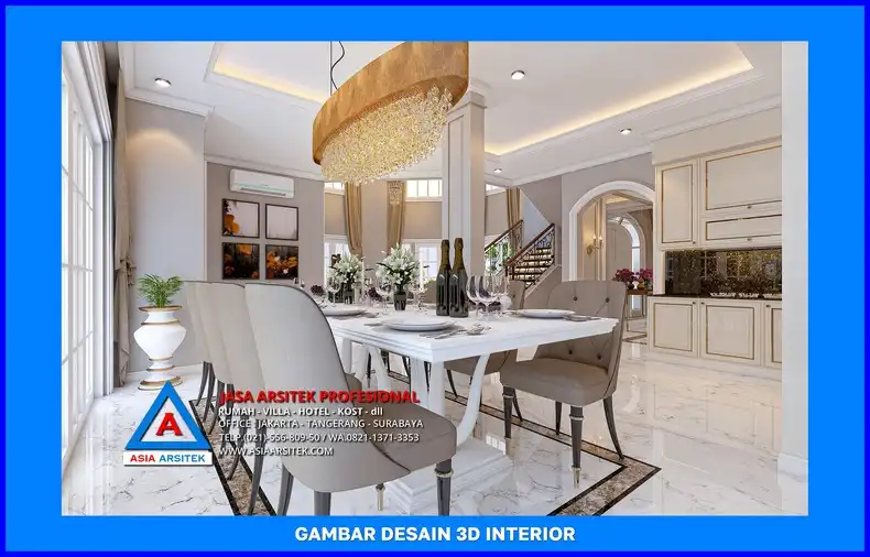 ruang makan oleh Jasa Design Rumah di Depok, jasa arsitek rumah depok, jasa desain rumah depok, jasa gambar rumah depok