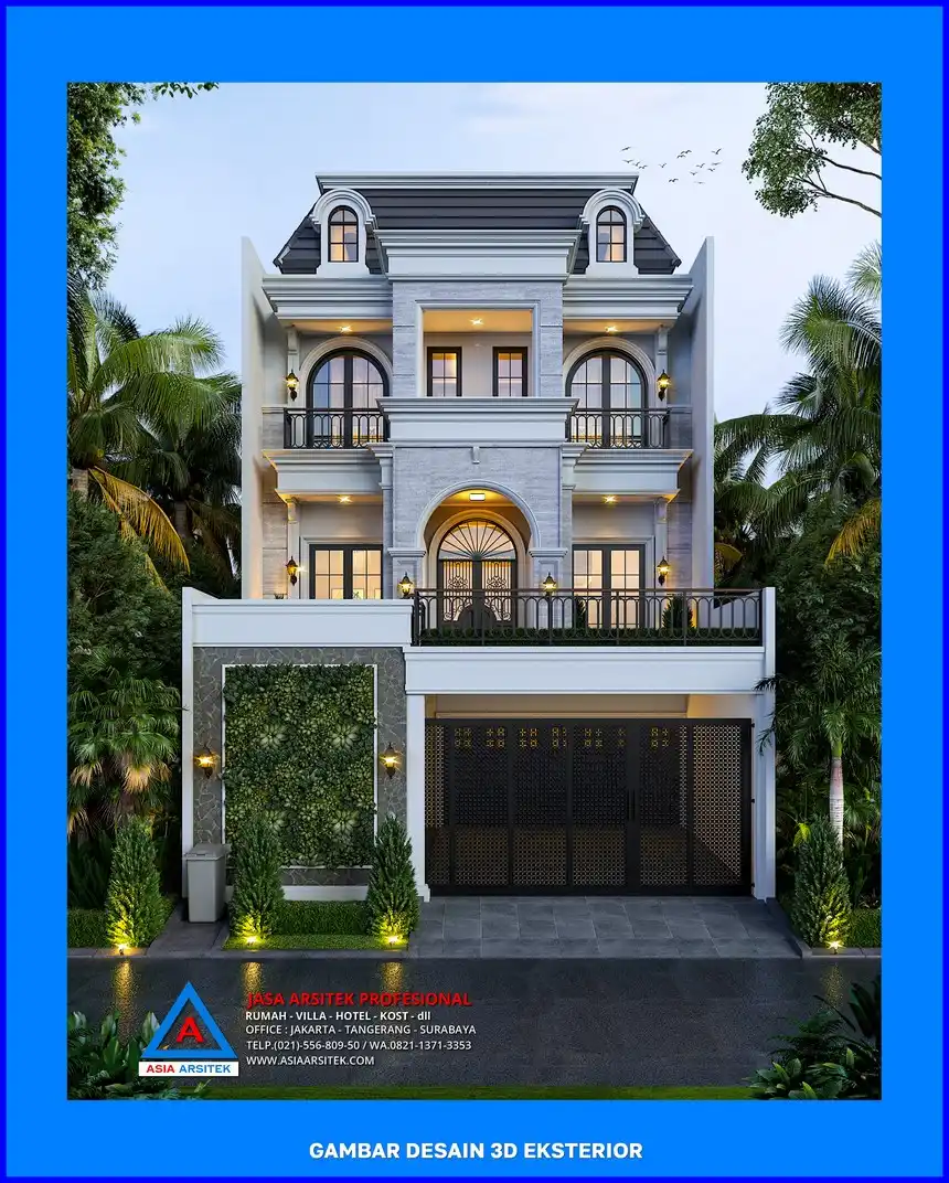 tampak depan rumah oleh Jasa Gambar Rumah Depok, jasa arsitek rumah depok, jasa desain rumah depok