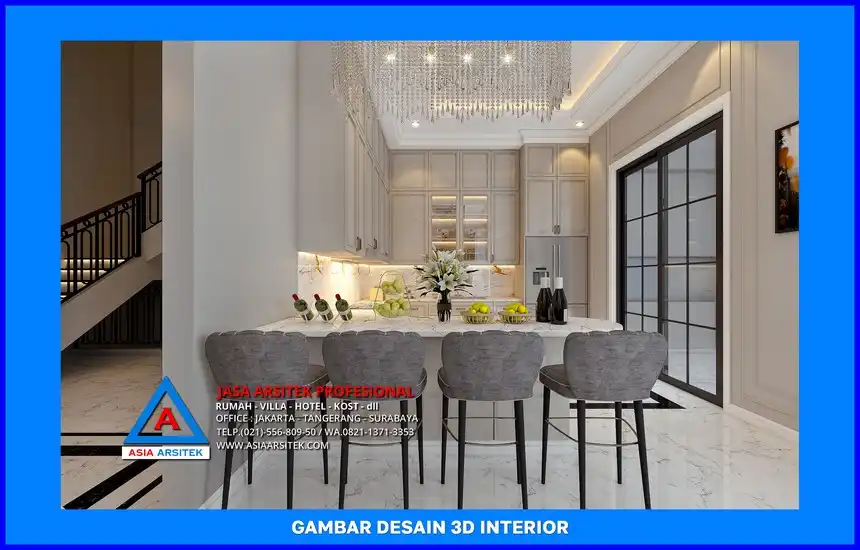 desain area pantry oleh Jasa Gambar Rumah Depok, jasa arsitek rumah depok, jasa desain rumah depok