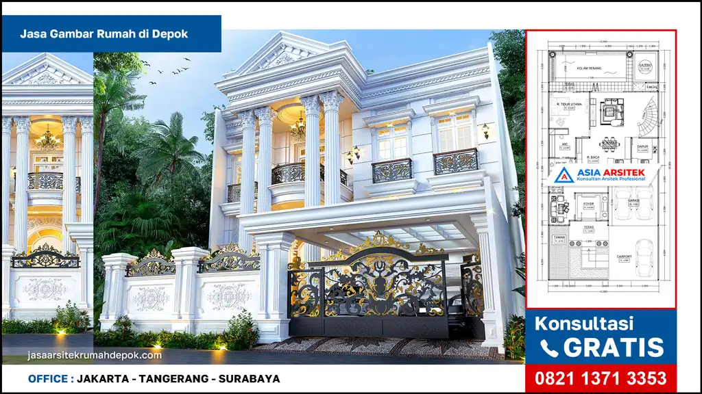 gambar unggulan untuk Jasa Gambar Rumah di Depok