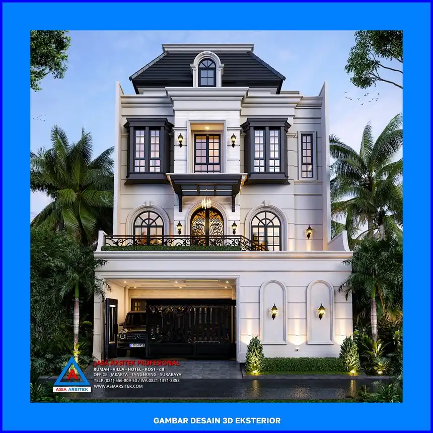 desain tampak depan rumah oleh Jasa Kontraktor Rumah di Depok, jasa arsitek rumah depok, jasa desain rumah depok, jasa gambar rumah depok