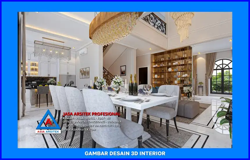 ruang makan oleh Jasa Kontraktor Rumah di Depok, jasa arsitek rumah depok, jasa desain rumah depok, jasa gambar rumah depok