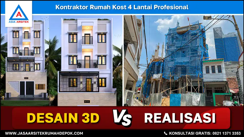 cover Kontraktor Rumah Kost 4 Lantai Profesional, kontraktor rumah, jasa kontraktor, jasa kontraktor rumah, kontraktor bangun rumah, kontraktor rumah mewah, kontraktor bangunan, jasa kontraktor bangunan