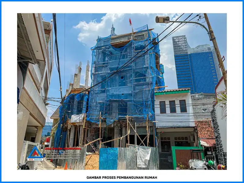 bangunan depan Kontraktor Rumah Kost 4 Lantai Profesional, kontraktor rumah, jasa kontraktor, jasa kontraktor rumah, kontraktor bangun rumah, kontraktor rumah mewah, kontraktor bangunan, jasa kontraktor bangunan