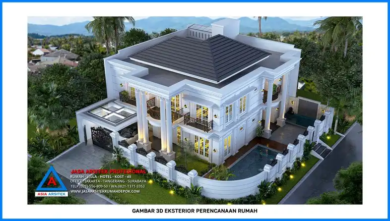 tampak atas Kontraktor Rumah Mewah, kontraktor rumah, jasa kontraktor, jasa kontraktor rumah, kontraktor bangun rumah, kontraktor rumah mewah, kontraktor bangunan, jasa kontraktor bangunan, kontraktor perumahan