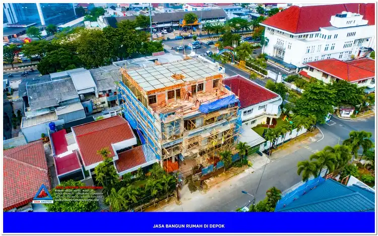 tampak atas bangunan Jasa Bangun Rumah Dengan Tenaga Kerja Profesional, jasa arsitek rumah, biaya bangun rumah per meter, jasa bangun rumah per meter, kontraktor bangun rumah, jasa bangun rumah borongan, harga bangun rumah per meter