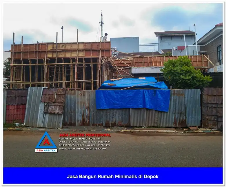 fasad bangunan Jasa Bangun Rumah Minimalis di Depok, jasa arsitek rumah, biaya bangun rumah per meter, jasa bangun rumah per meter, kontraktor bangun rumah, jasa bangun rumah borongan, harga bangun rumah per meter