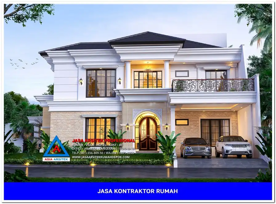 tampak depan Jasa Bangun Rumah Terbaik di Cinere Depok, kontraktor rumah, jasa kontraktor, jasa kontraktor rumah, kontraktor bangun rumah, kontraktor rumah mewah, kontraktor bangunan, jasa kontraktor bangunan