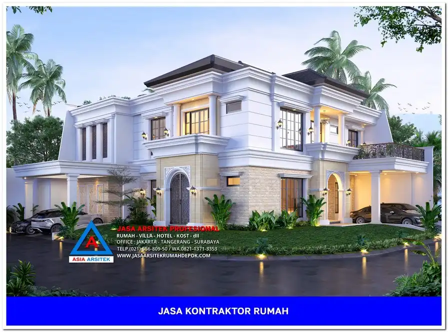 fasad Jasa Bangun Rumah Terbaik di Cinere Depok, kontraktor rumah, jasa kontraktor, jasa kontraktor rumah, kontraktor bangun rumah, kontraktor rumah mewah, kontraktor bangunan, jasa kontraktor bangunan