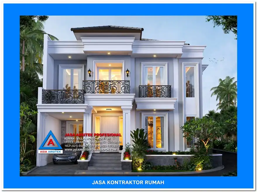 tampak depan Jasa Kontraktor Rumah di Cilodong Depok, kontraktor rumah, jasa kontraktor, jasa kontraktor rumah, kontraktor bangun rumah, kontraktor rumah mewah, kontraktor bangunan, jasa kontraktor bangunan