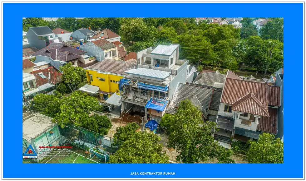 tampak atas bangunan Jasa Kontraktor Rumah di Cinere Depok, kontraktor rumah, jasa kontraktor, jasa kontraktor rumah, kontraktor bangun rumah, kontraktor rumah mewah, kontraktor bangunan, jasa kontraktor bangunan