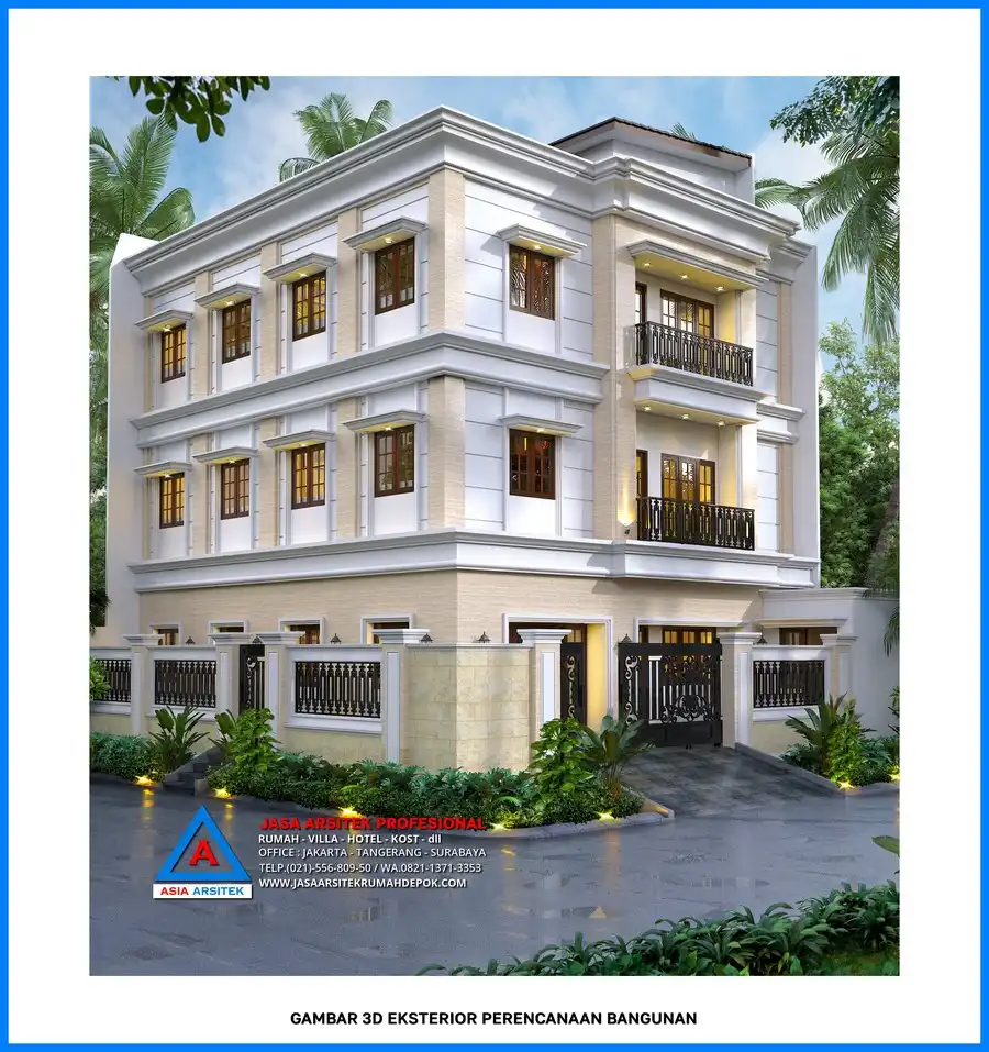 tampak hook Kontraktor Bangunan Rumah Kost 3 Lantai, kontraktor rumah, jasa kontraktor, jasa kontraktor rumah, kontraktor bangun rumah, kontraktor rumah mewah, kontraktor bangunan, jasa kontraktor bangunan