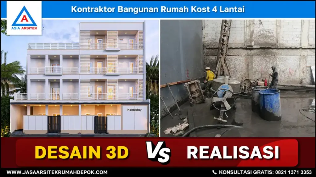 cover Kontraktor Bangunan Rumah Kost 4 Lantai, kontraktor rumah, jasa kontraktor, jasa kontraktor rumah, kontraktor bangun rumah, kontraktor rumah mewah, kontraktor bangunan, jasa kontraktor bangunan