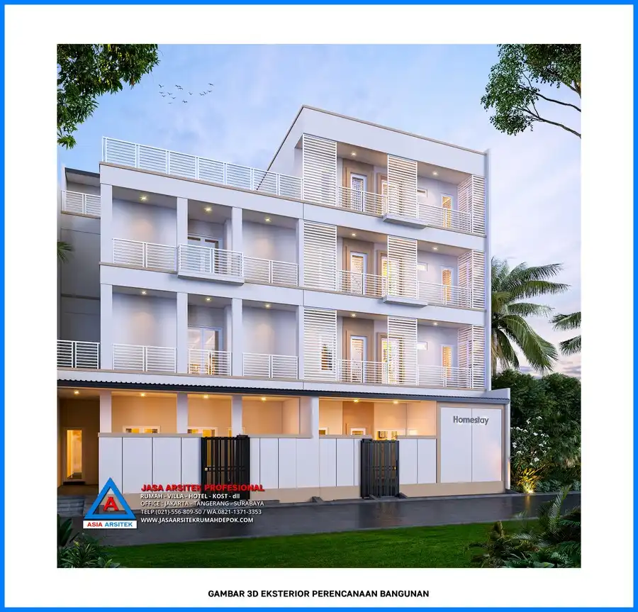 depan kiri Kontraktor Bangunan Rumah Kost 4 Lantai, kontraktor rumah, jasa kontraktor, jasa kontraktor rumah, kontraktor bangun rumah, kontraktor rumah mewah, kontraktor bangunan, jasa kontraktor bangunan