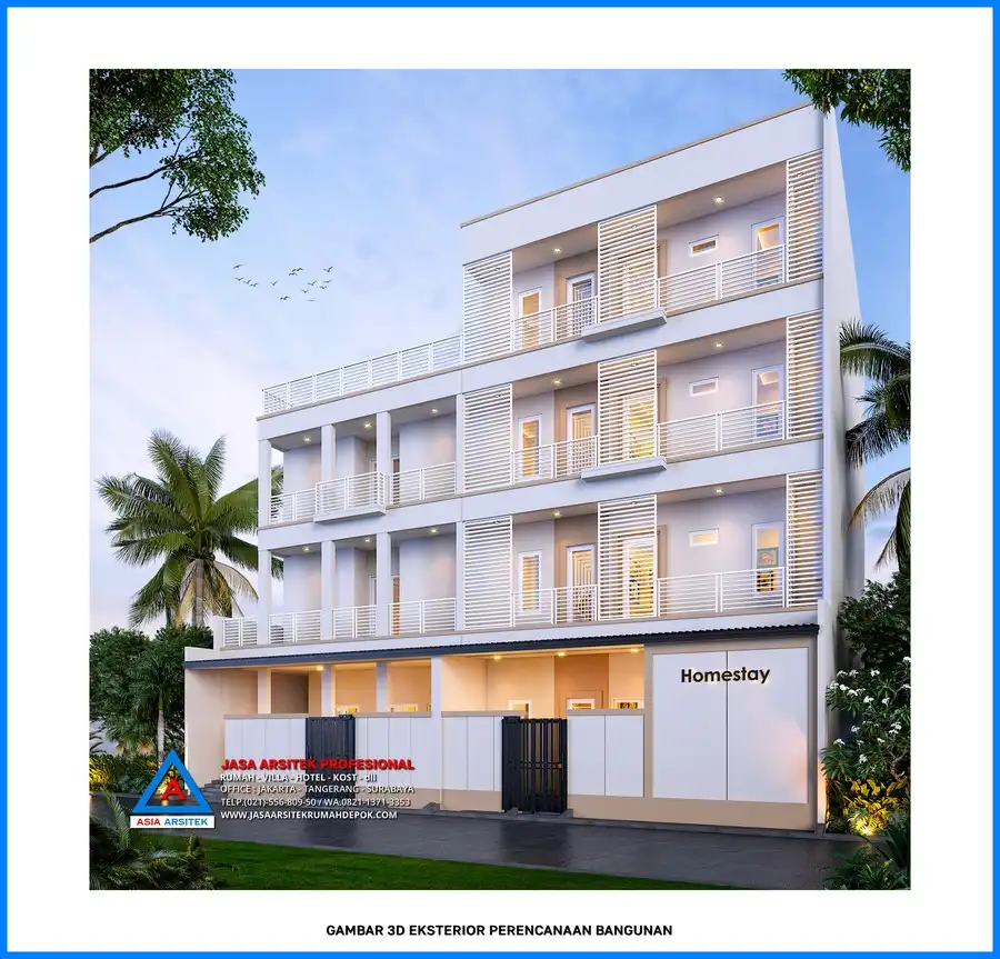 depan kanan Kontraktor Bangunan Rumah Kost 4 Lantai, kontraktor rumah, jasa kontraktor, jasa kontraktor rumah, kontraktor bangun rumah, kontraktor rumah mewah, kontraktor bangunan, jasa kontraktor bangunan